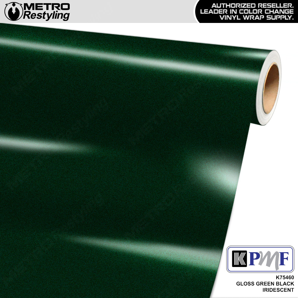 KPMF K75400 Gloss Green Black Iridescent Vinyl Wrap