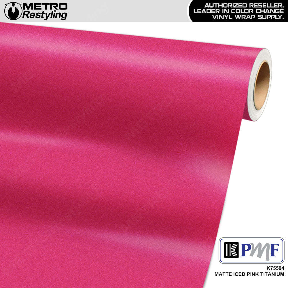 KPMF K75500 Matte Iced Pink Titanium Vinyl Wrap | K75504