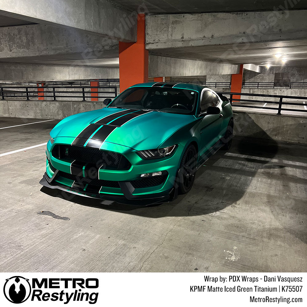 Matte Iced Green Titanium Vinyl Wrap - KPMF | Metro Restyling
