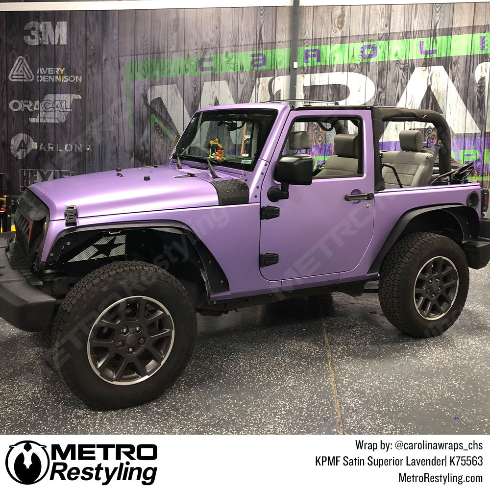 KPMF Satin Superior Lavender Jeep Wrangler Vinyl Wrap