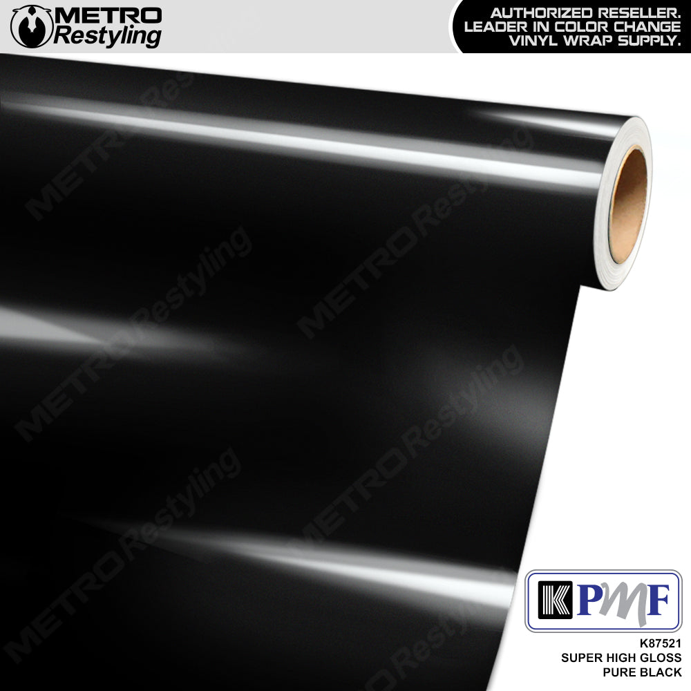KPMF K87000 Super High Gloss Pure Black Vinyl Wrap Film