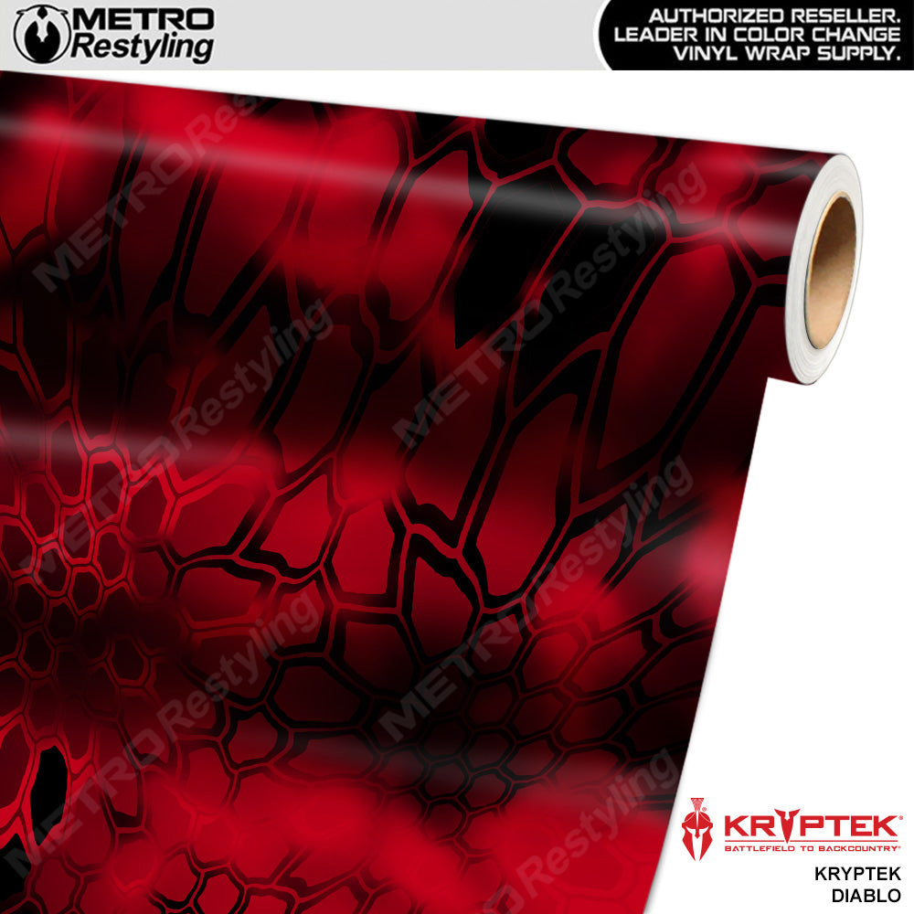 Kryptek Diablo Camouflage Vinyl Wrap Film - Avery Dennison Film - Satin Finish | BLOWOUT STOCK | (5 sq ft) | 523948