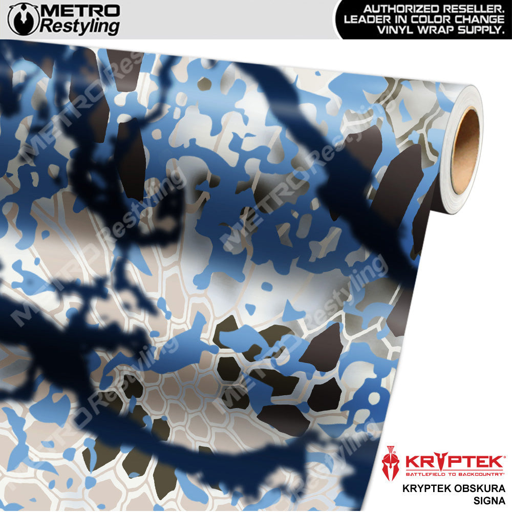 Kryptek Obskura Signa Camouflage Vinyl Wrap Film - Avery Film - Gloss Finish | BLOWOUT STOCK | (175 sq ft) | 100375