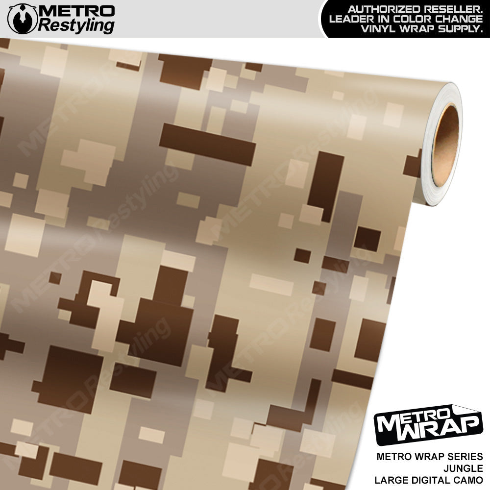 Metro Wrap Large Digital Desert Camouflage Vinyl Film - Avery Dennison Film - Satin Finish | BLOWOUT STOCK | (5 sq ft) | 367214