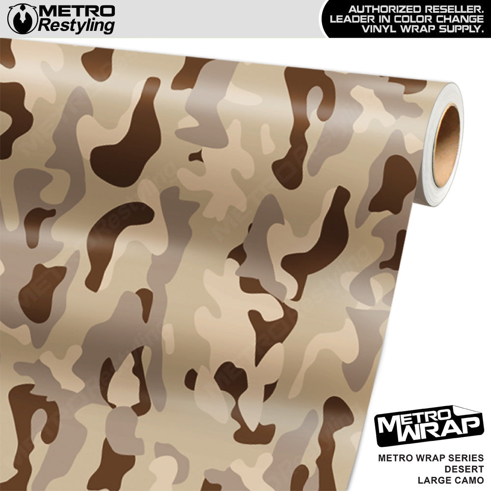 Metro Wrap Large Classic Desert Camouflage Vinyl Film - Avery Dennison Film - Satin Finish | BLOWOUT STOCK | (5 sq ft) | 184639