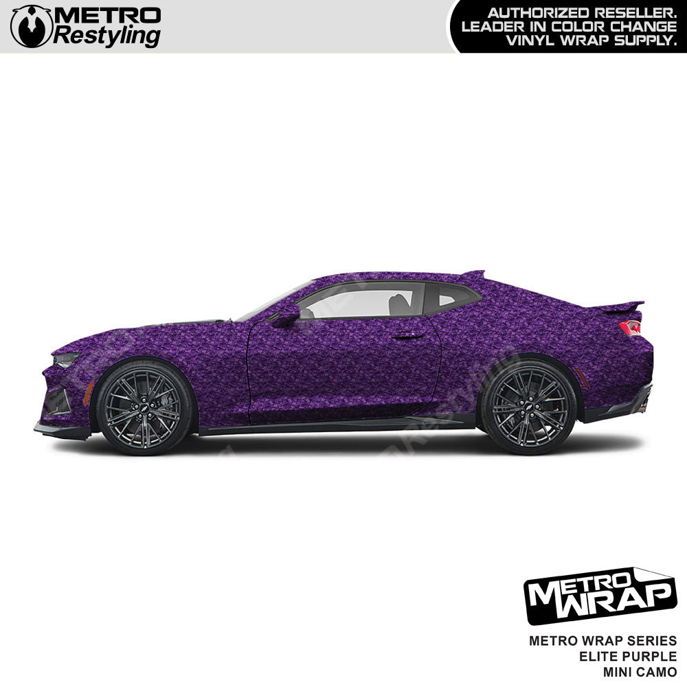 Metro Wrap Mini Classic Elite Purple Camouflage Vinyl Film