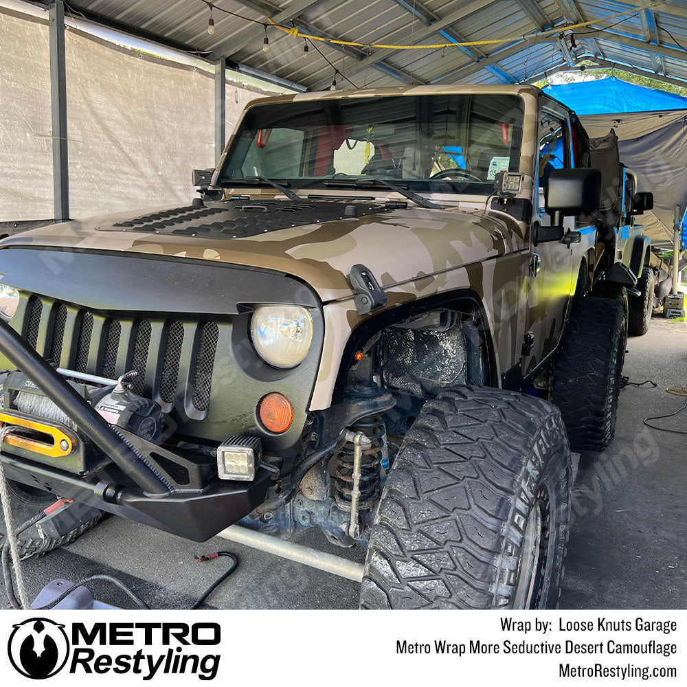 Desert Camo Jeep Wrap