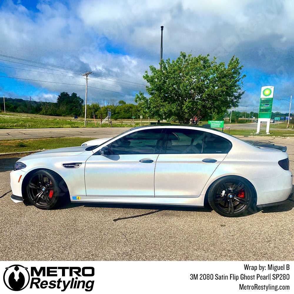  3M 1080 Satin Pearl White Air-Release Vinyl Wrap Roll Including  Toolkit (1ft x 5ft) : Automotive