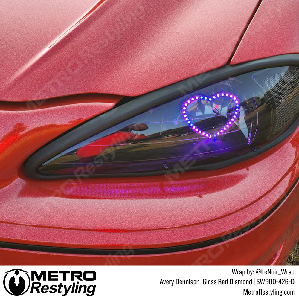 Avery Dennison® SWF 89 Glitter Diamond Red Car Wrap Autofolie 