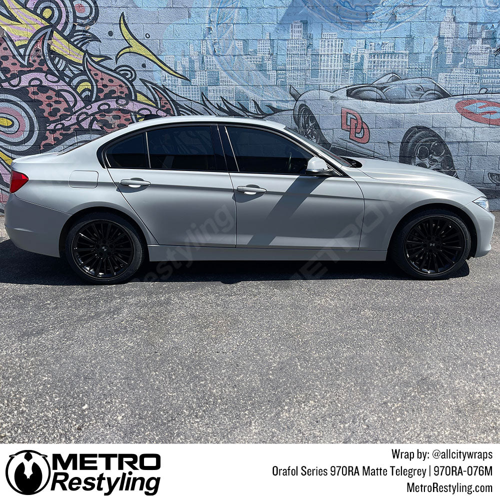 Orafol Matte Telegrey Vinyl Wrap | Metro Restyling