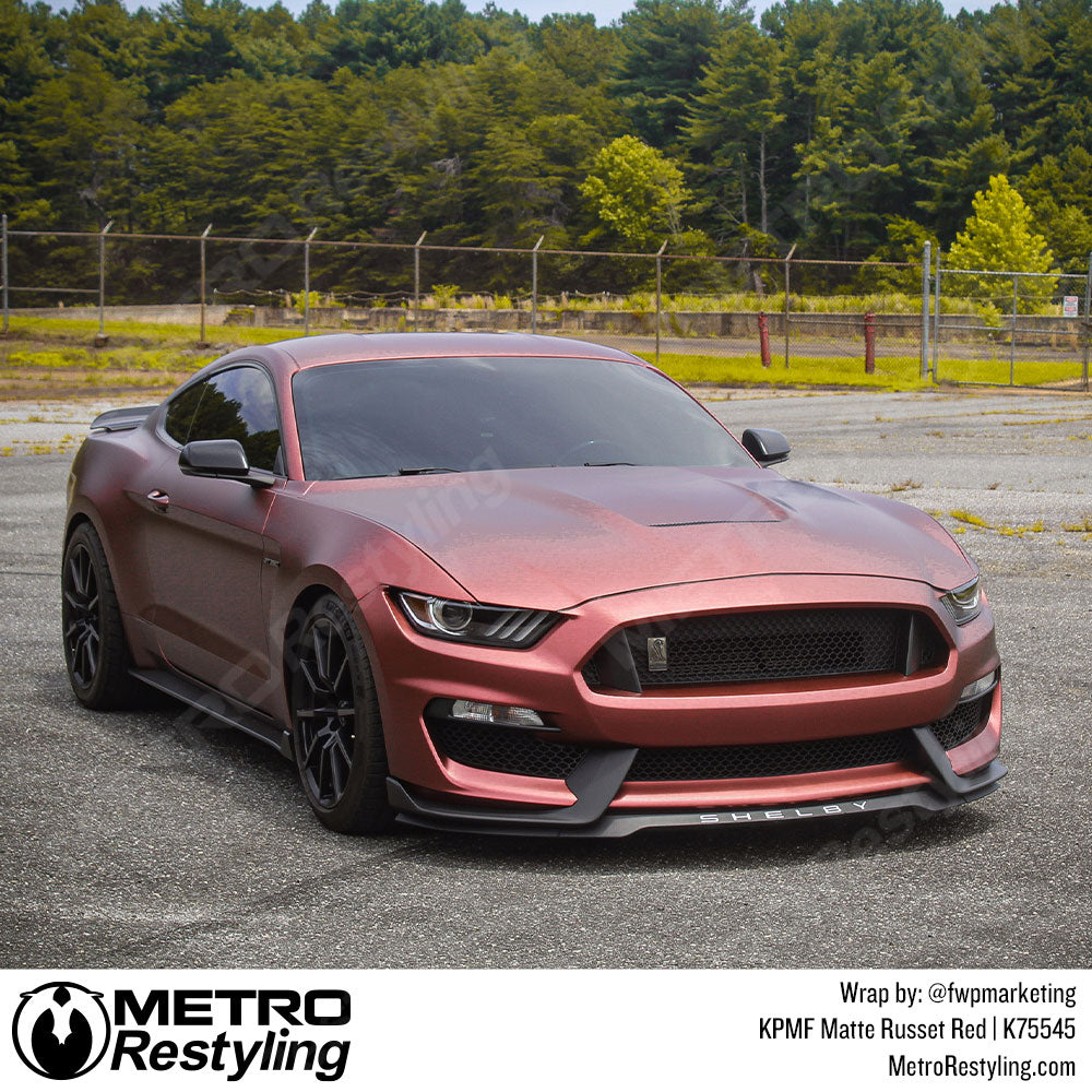 Russet Red Mustang Wrap