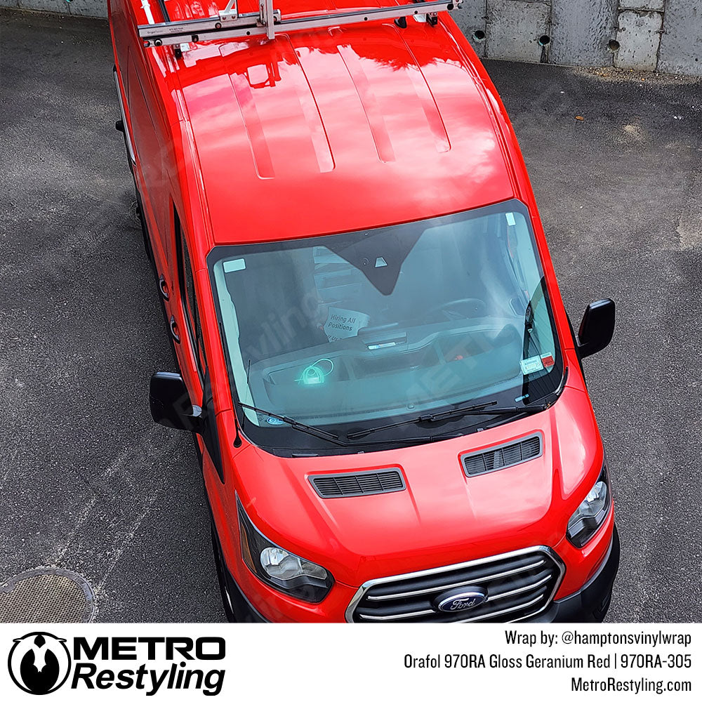 Orafol Gloss Geranium Red Vinyl Wrap | Metro Restyling