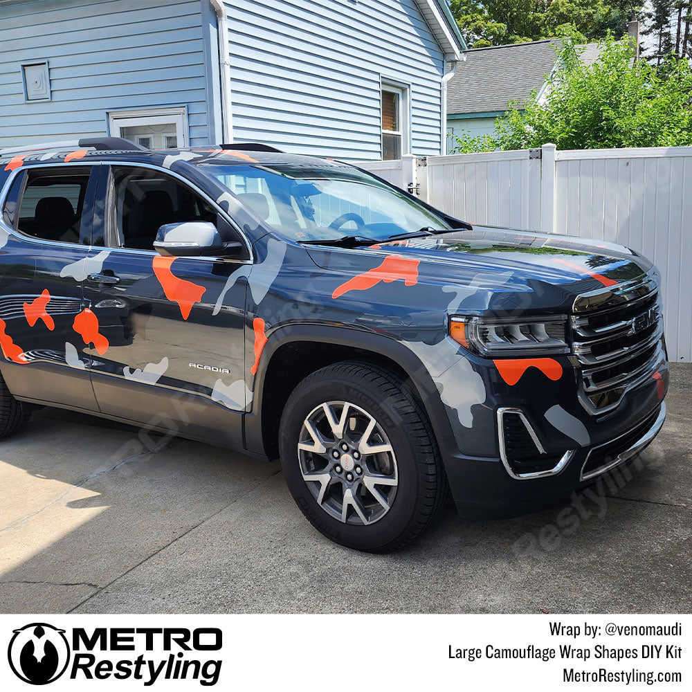 DIY Abstract Shapes Camo Vehicle Wrap, Buy Now