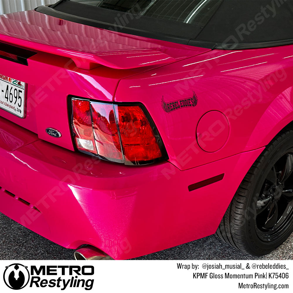 KPMF Gloss Momentum Pink Mustang Vinyl Wrap