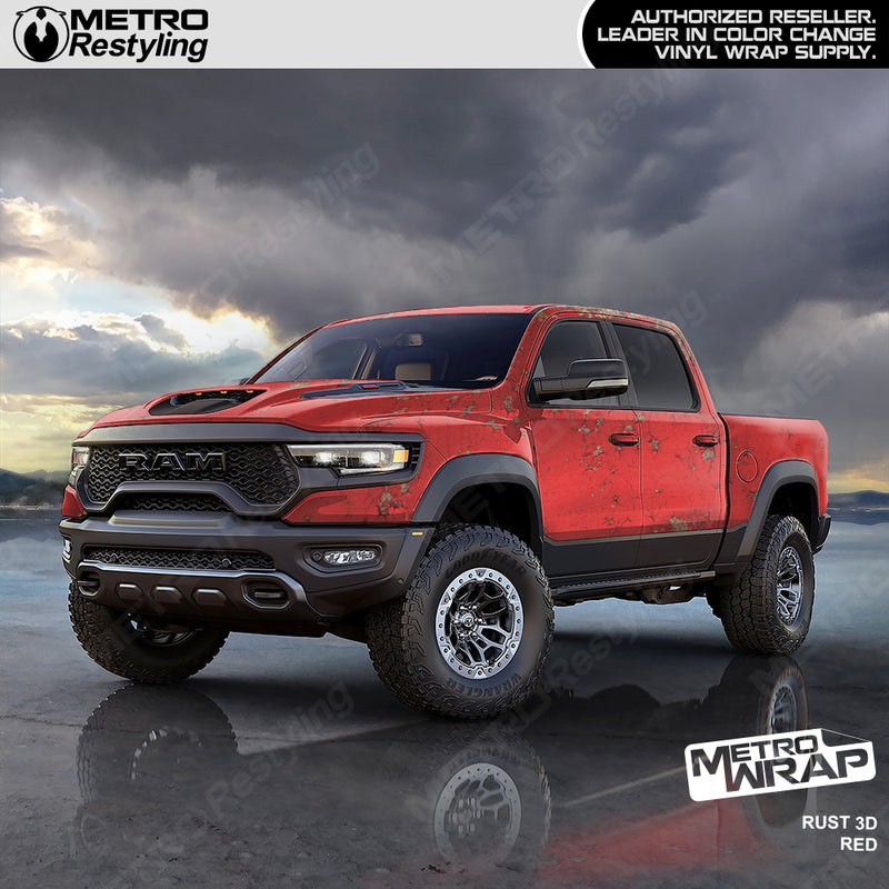 3D Red Rust - Metro Wrap | Metro Restyling