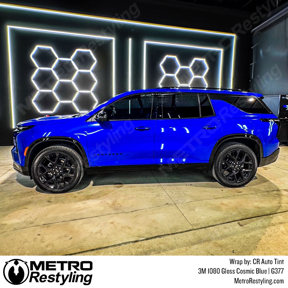 blue chevy traverse wrap