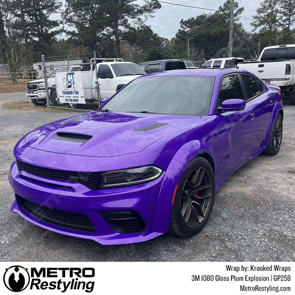 purple charger wrap