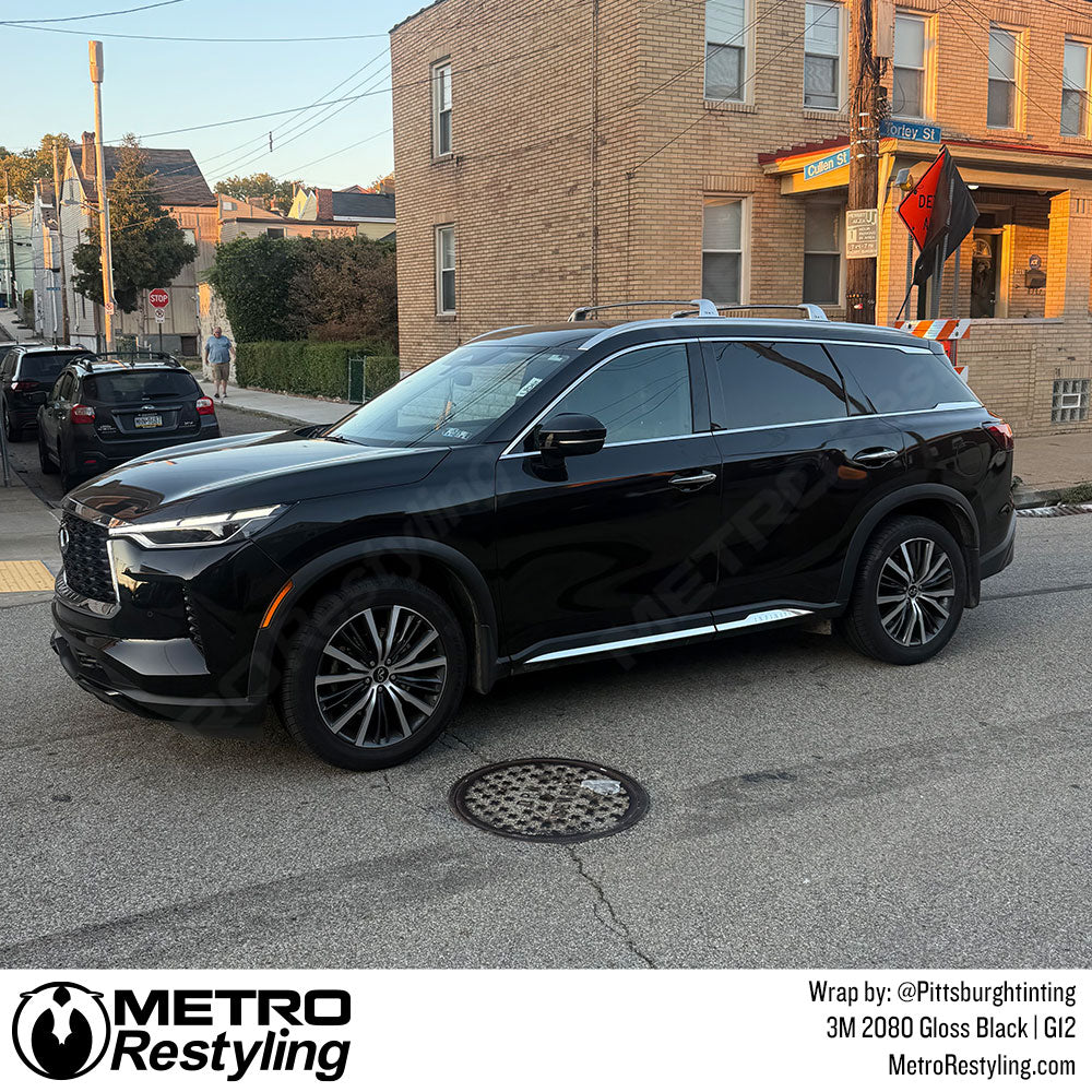 3M 2080 Gloss Black Vinyl Wrap | G12