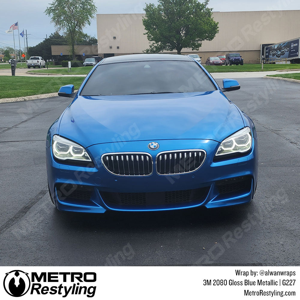 blue bmw vinyl wrap