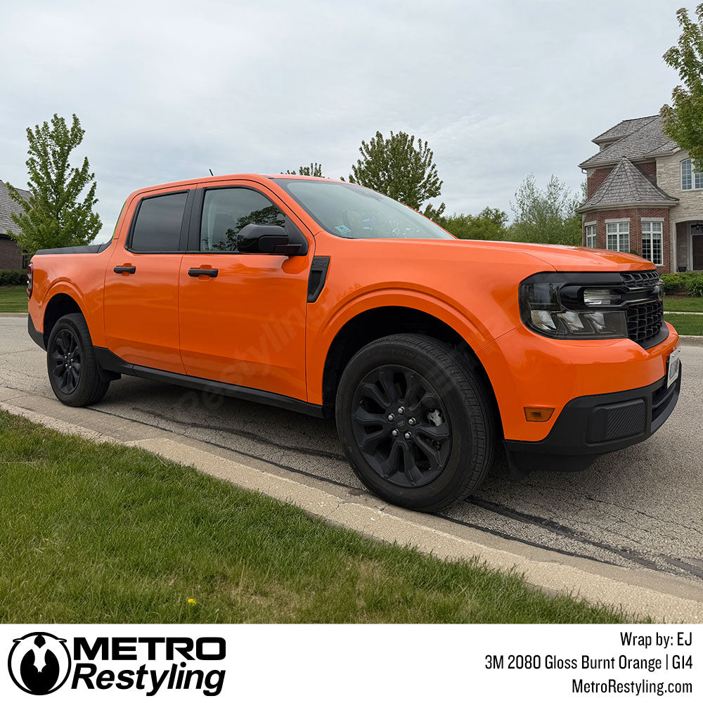 orange truck wrap