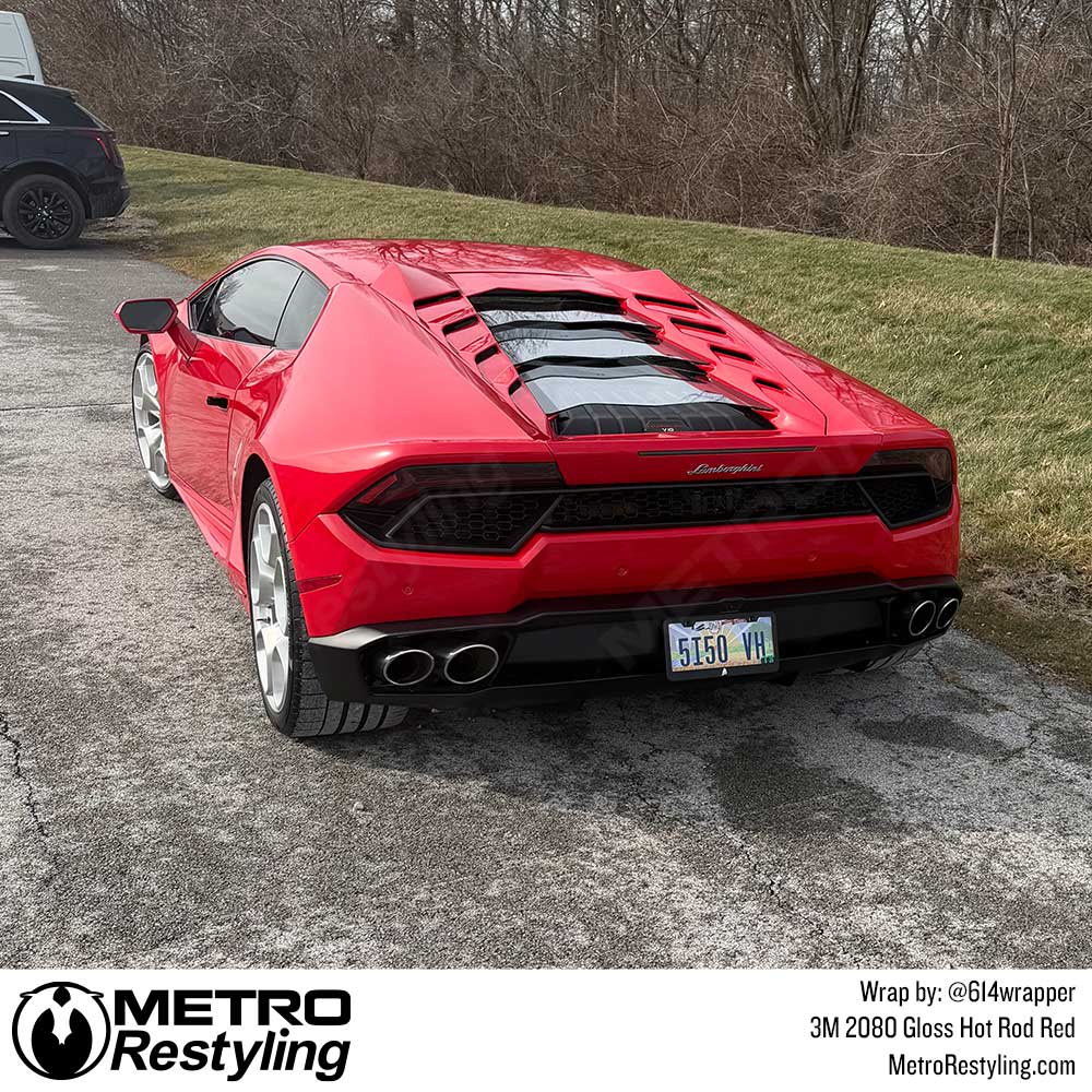 3M 2080 Gloss Hot Rod Red Vinyl Wrap | G13