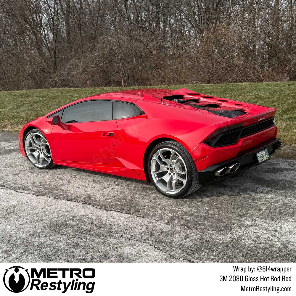 3M 2080 Gloss Hot Rod Red Vinyl Wrap | G13
