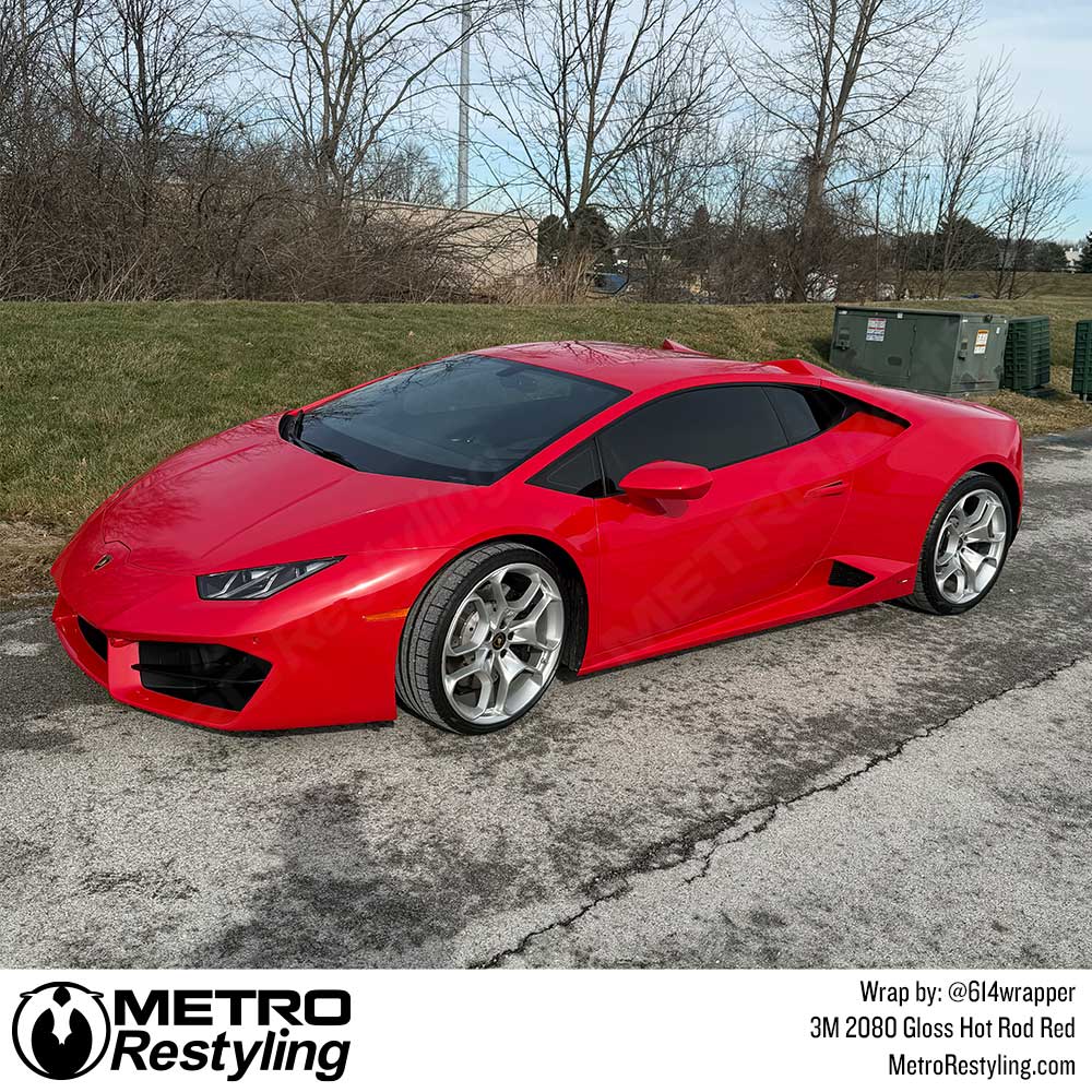 3M 2080 Gloss Hot Rod Red Vinyl Wrap | G13