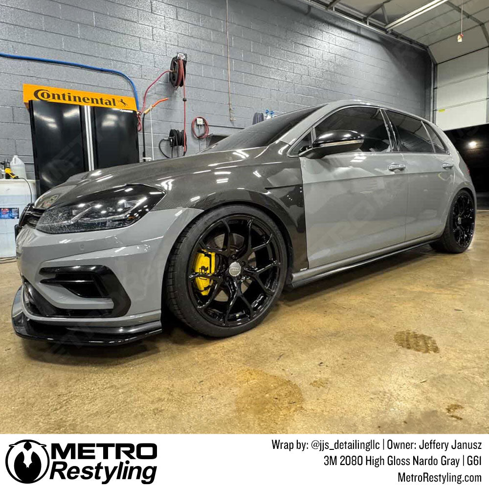 gloss nardo gray car wrap