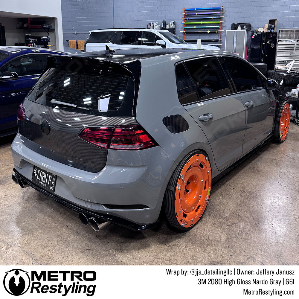 gloss nardo gray car wrap