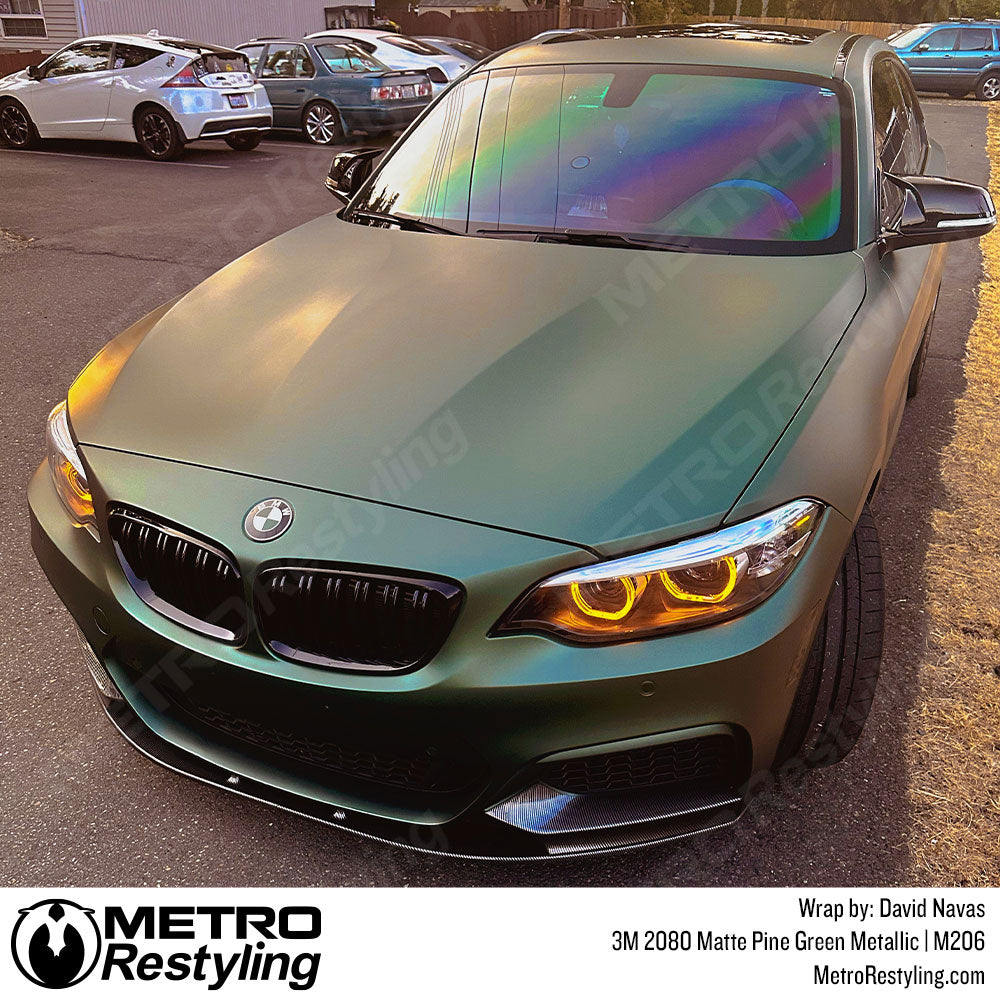 pine green bmw wrap