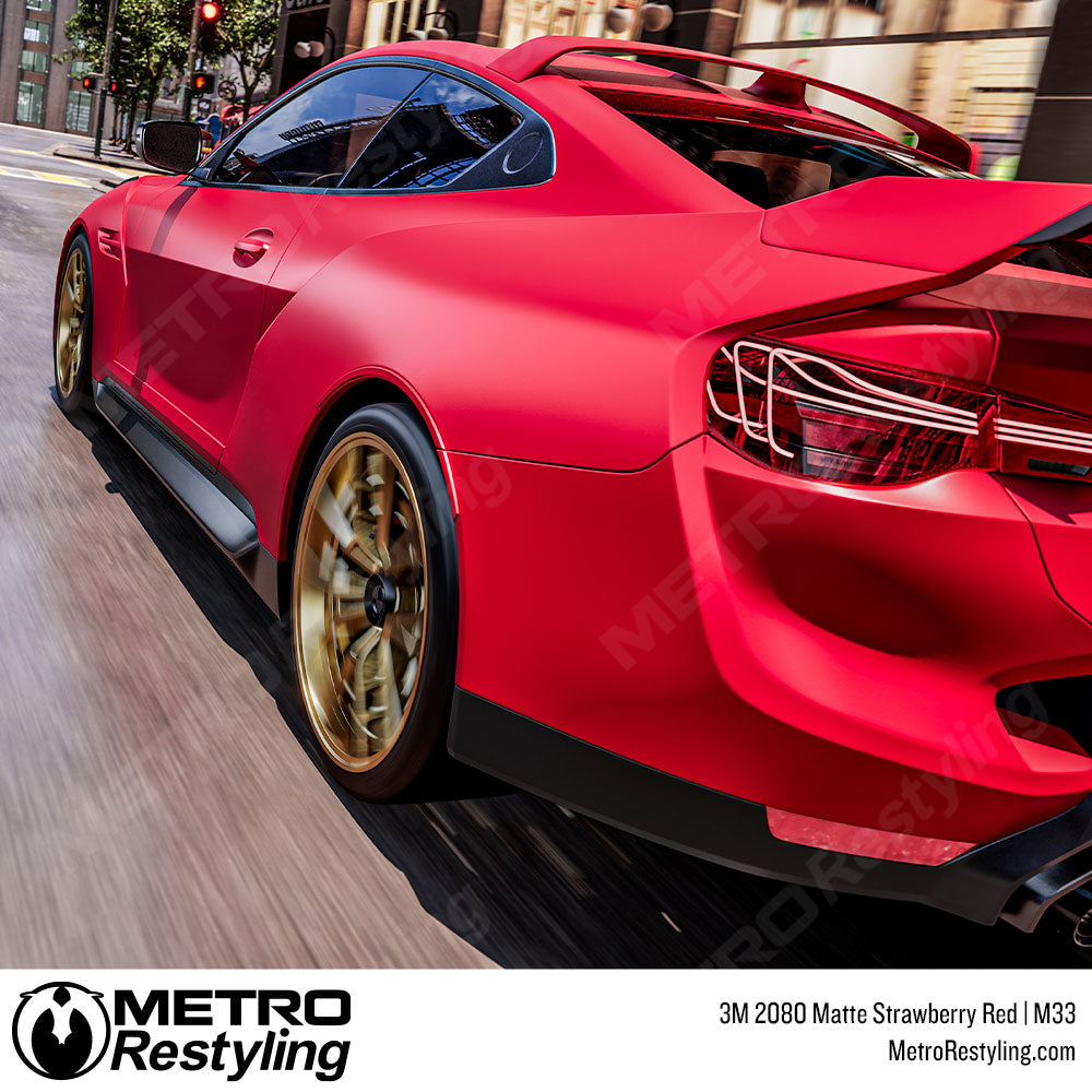 3M 2080 Matte Strawberry Vinyl Wrap