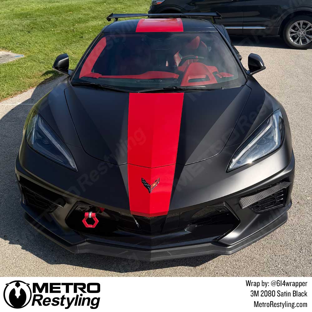 3M 2080 Satin Black Vinyl Wrap | S12