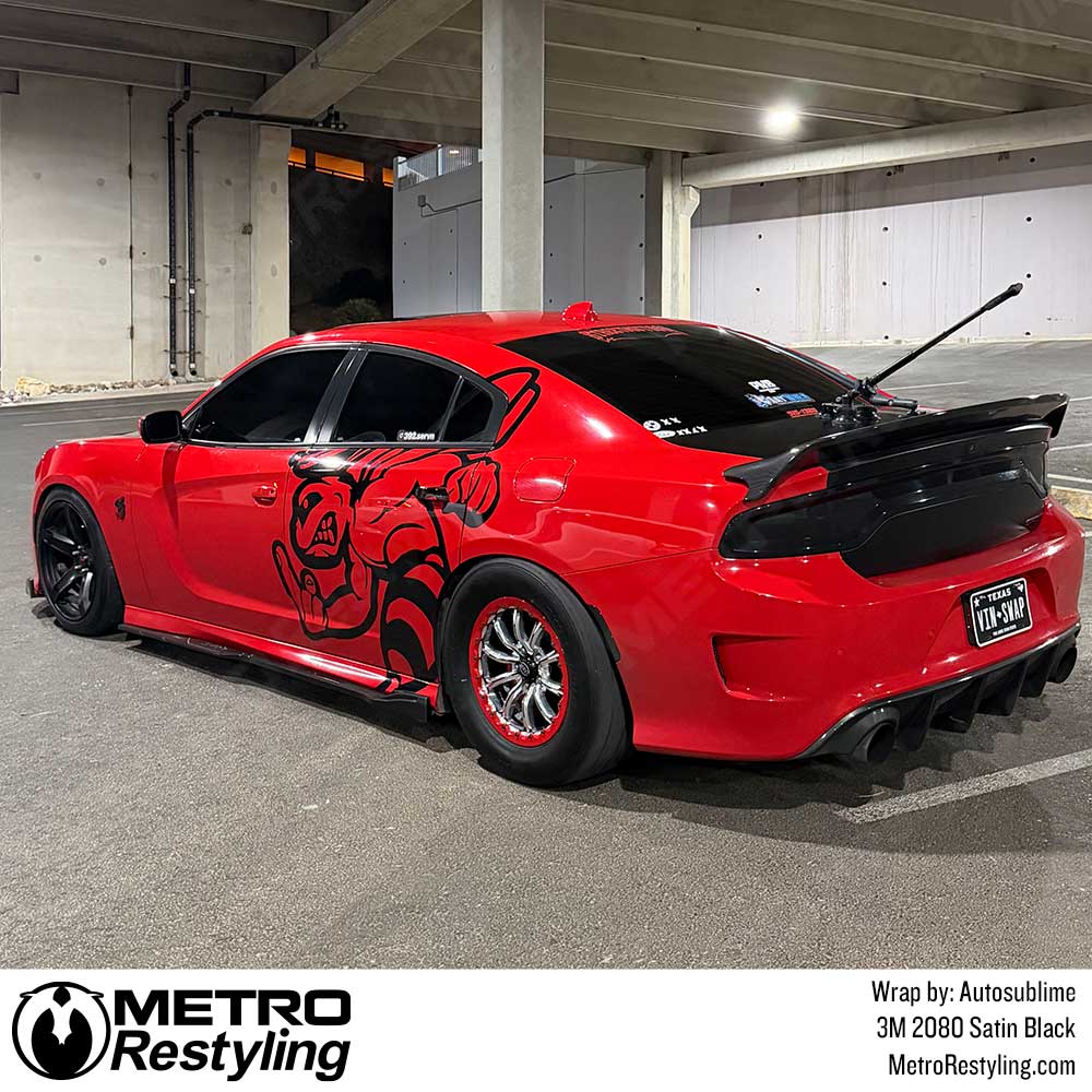 3M 2080 Satin Black Vinyl Wrap | S12