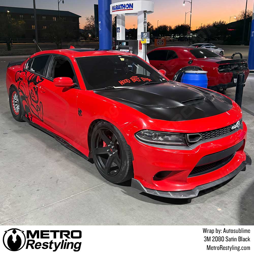 3M 2080 Satin Black Vinyl Wrap | S12
