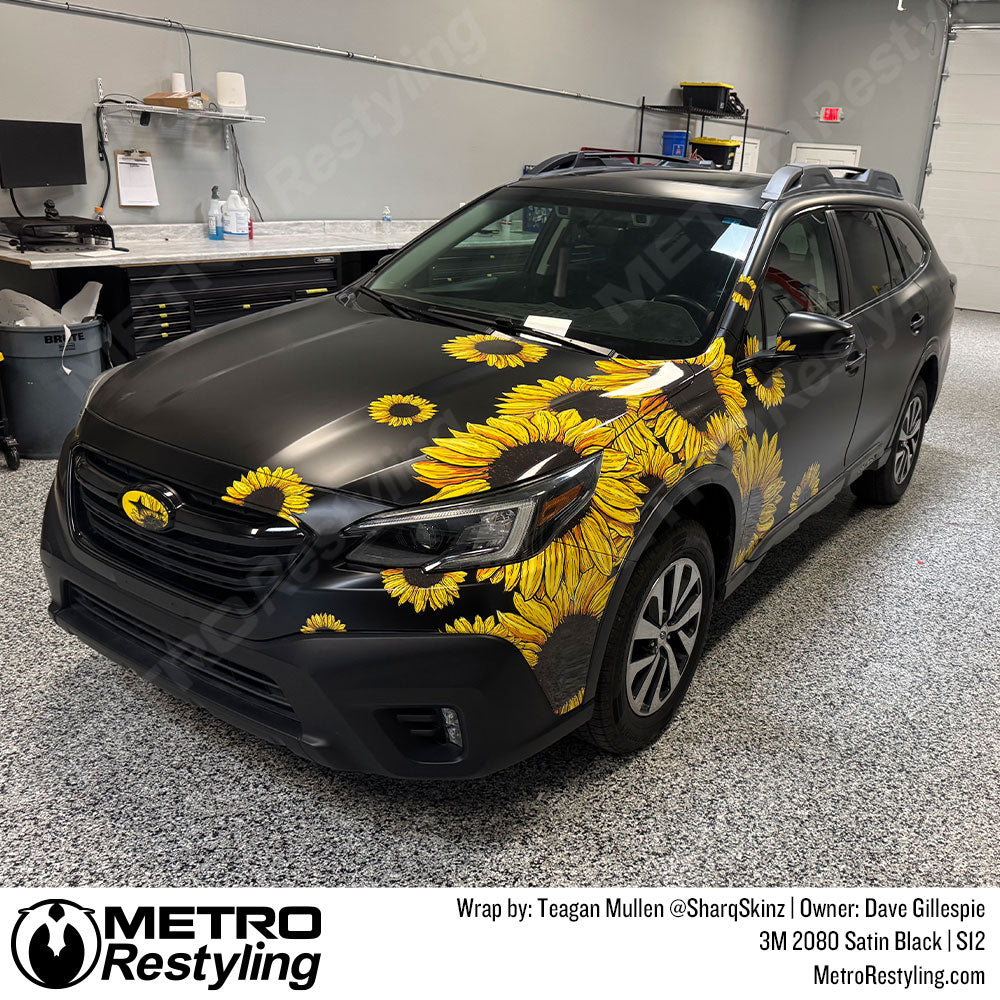 Black subaru wrap