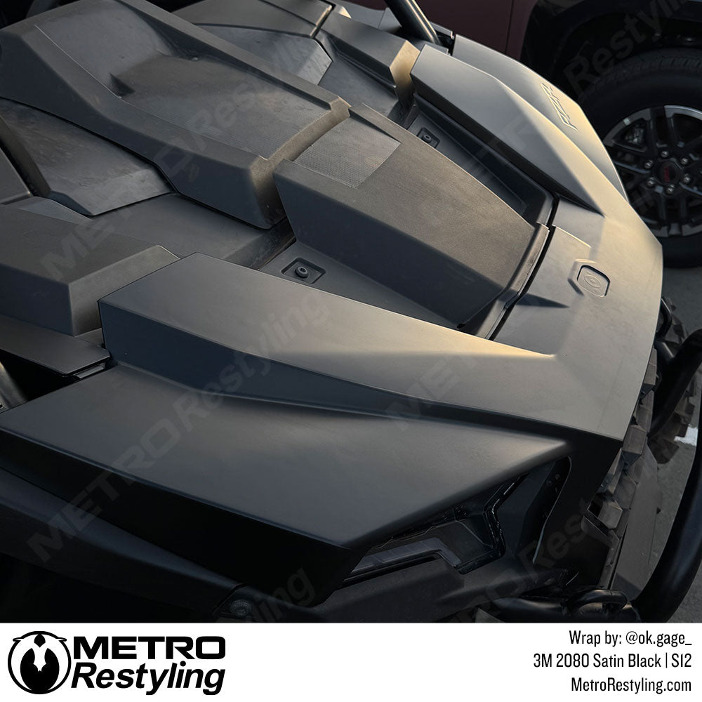 satin black polaris wrap