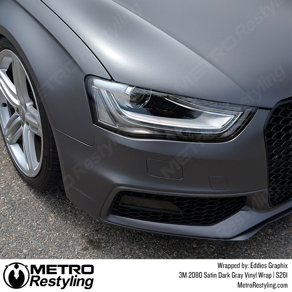 3M 2080 Satin Dark Gray Vinyl Wrap | S261