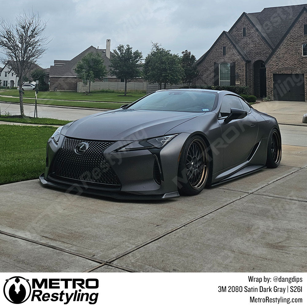 lexus satin gray wrap