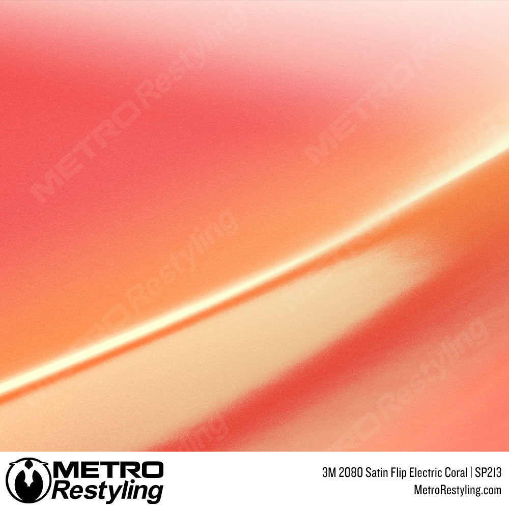 3M 2080 Satin Flip Electric Coral Vinyl Wrap