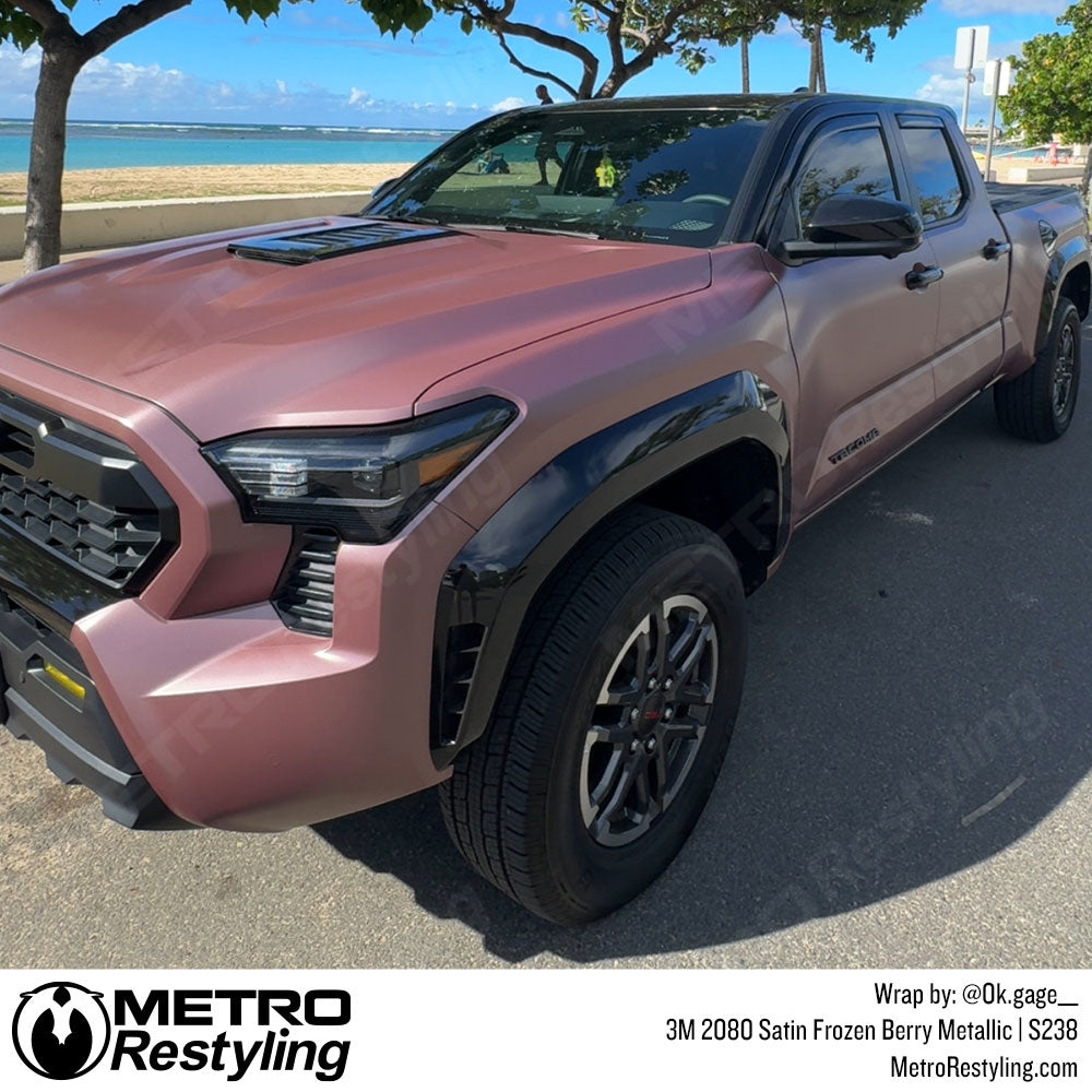 Satin Frozen Berry Metallic on Car