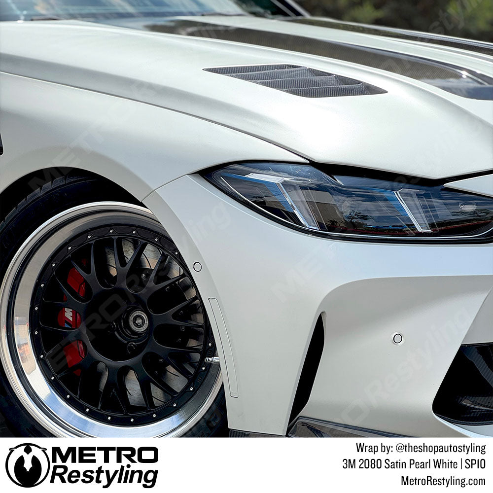 satin pearl bmw wrap