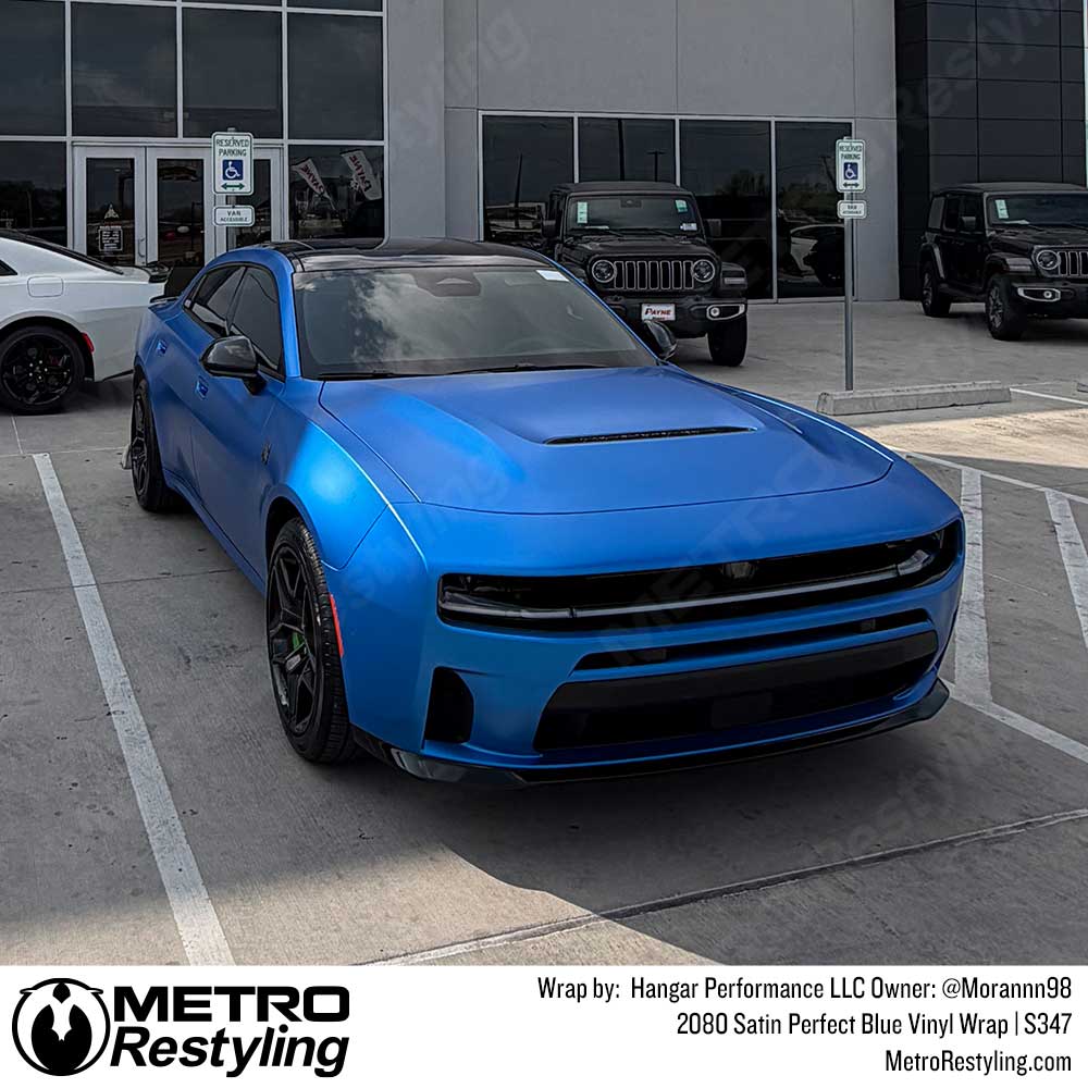 3M 2080 Satin Perfect Blue Vinyl Wrap | S347