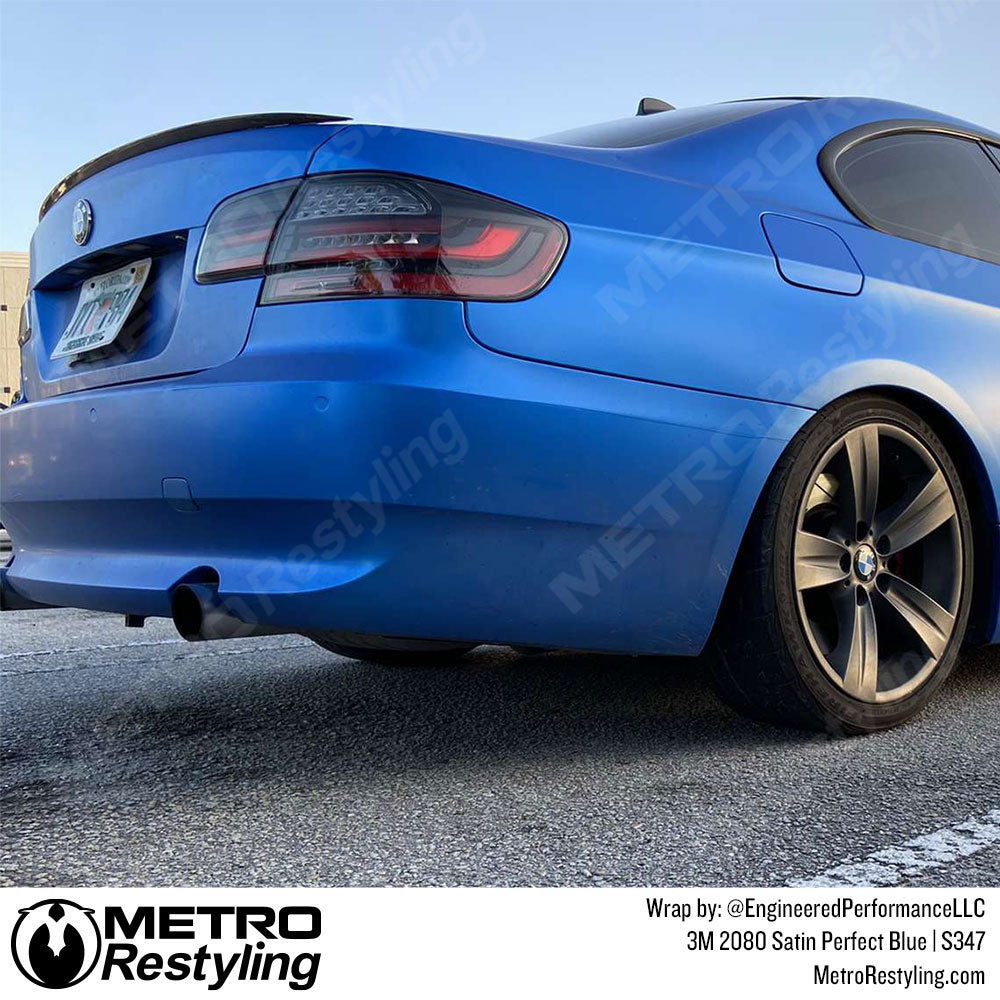 blue bmw wrap