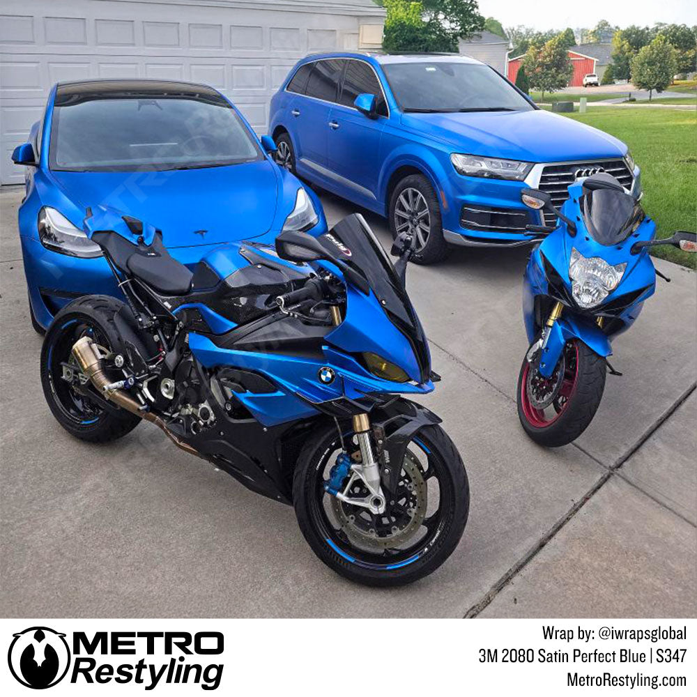 satin blue wrap