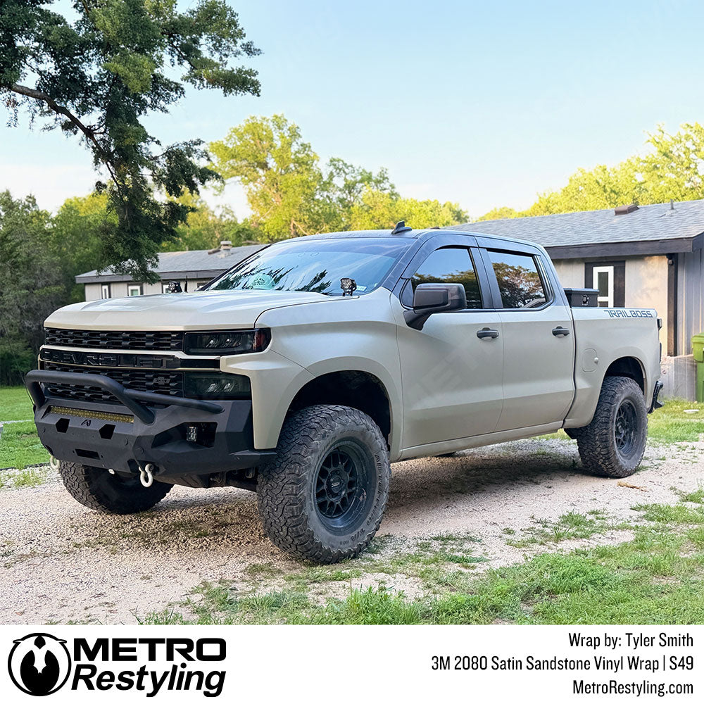 3M 2080 Satin Sandstone Vinyl Wrap | S49