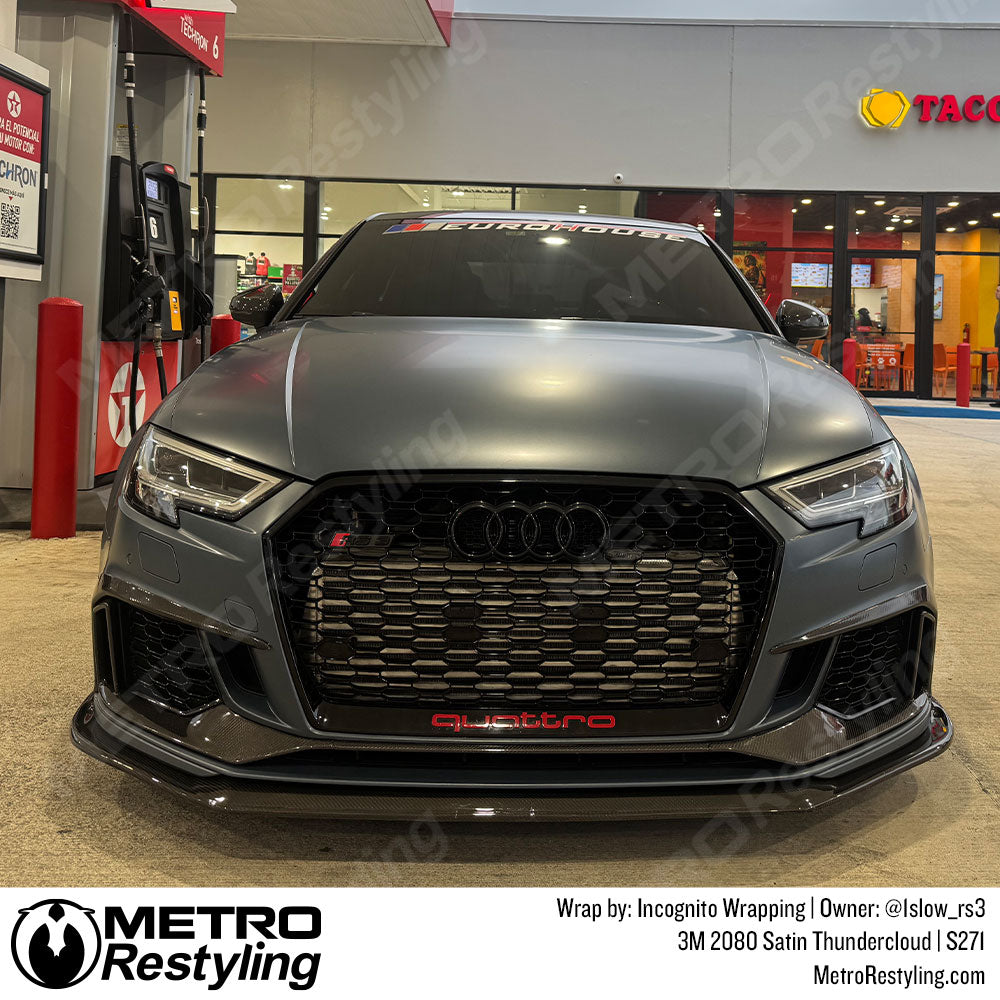 dark grey audi wrap