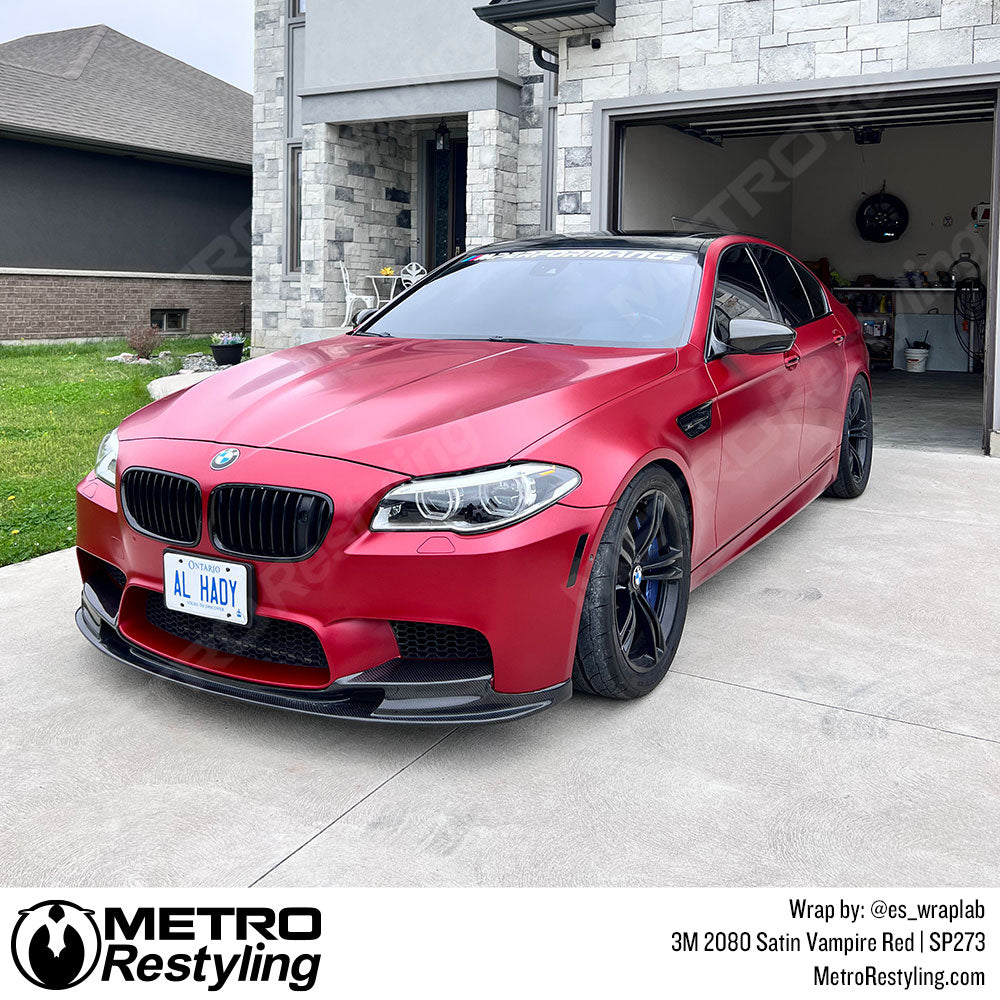 red bmw wrap