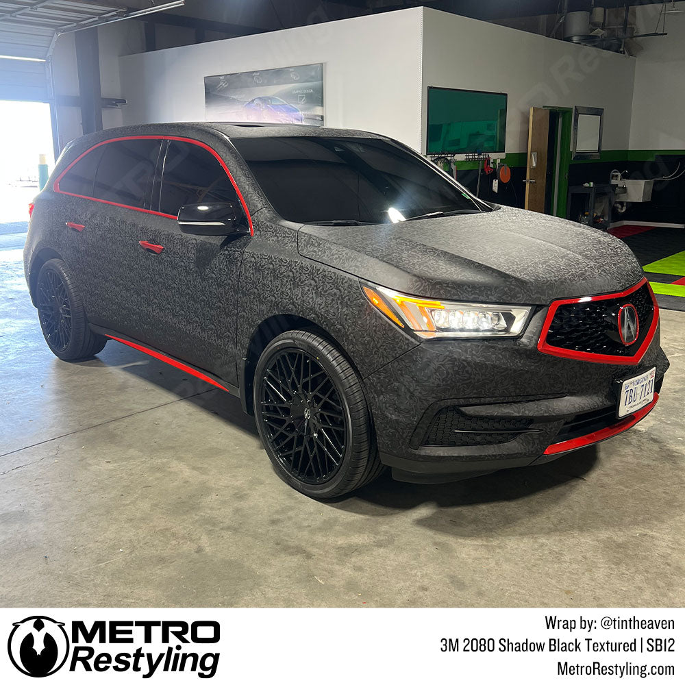 black textured suv wrap