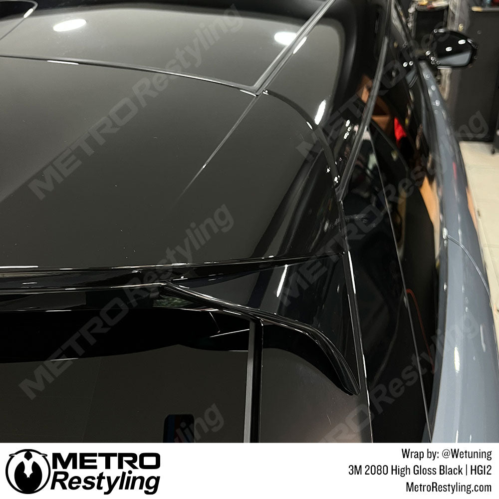 Gloss Black De-chroming Chrome Delete Tape 40mm x 10m