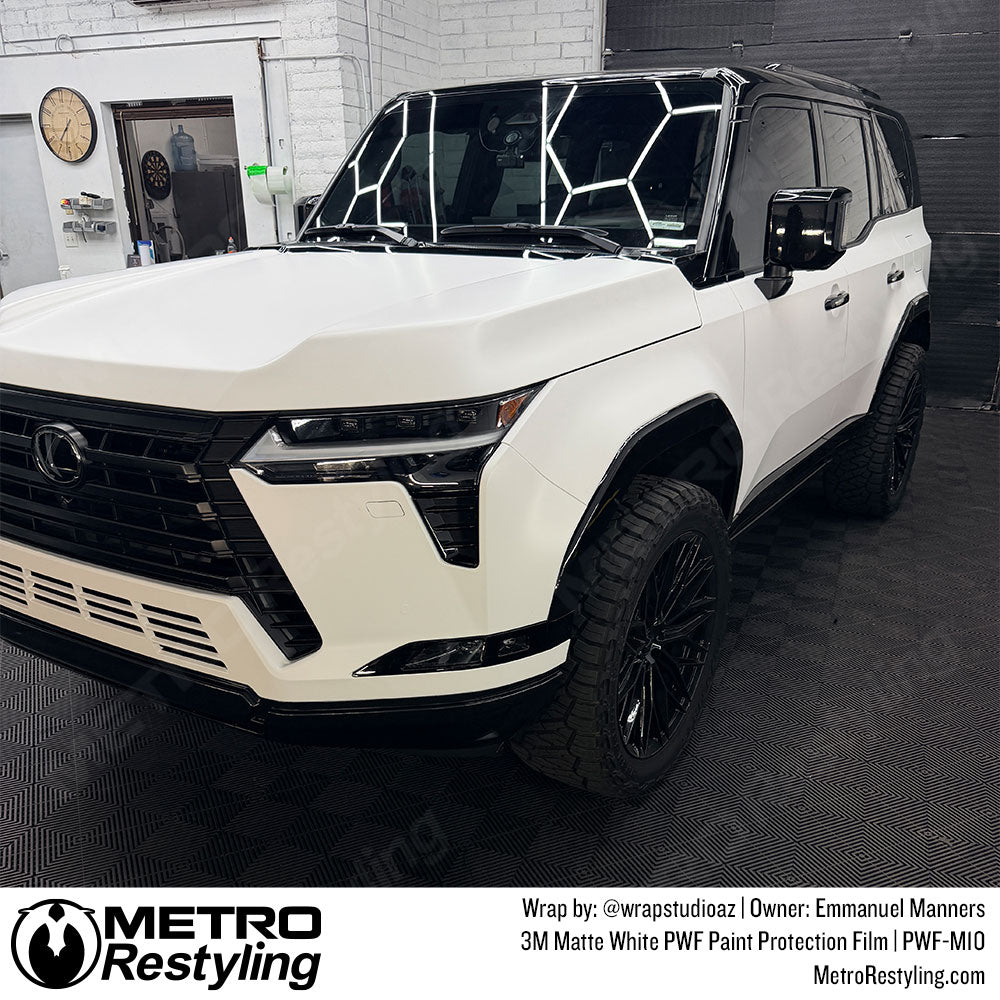 3M Matte White PWF Paint Protection Film Wrap